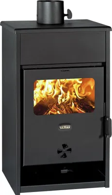 Image de Prity Poêle à Bois KD 9,3 kW Poêle de Chauffage avec Bûcher Compact Anthracite