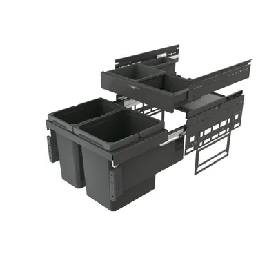 Immagine prodotto di Naber Cox® Base 360 K/500-2 con zoccolo, raccoglitore di rifiuti per cassetti frontali, senza biocover, antracite