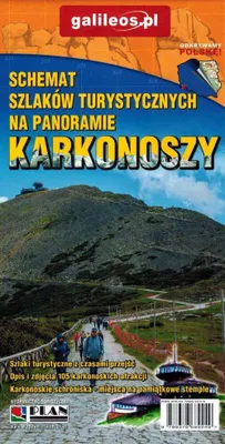 Produktbild von Karkonosze Wanderkarte 2025: Panoramakarte & Wege