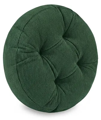 Produktbild von Sitzkissen Rund 40 cm aus Cord Stuhlkissen Bodenkissen Sitzauflage Grün