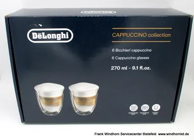 Produktbild von De’Longhi DLKC301, Durchscheinend, Rund, 6 Stück(e), 190 ml, 254 mm, 365 mm