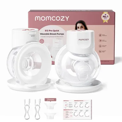 Image de Momcozy S12 Pro+, double pompe à lait, blanc