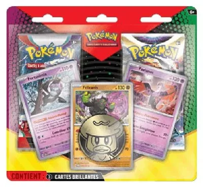 Zdjęcie produktu dla Pokemon Enhanced 2-Pack Blister: Munkidori, Okidogi & Fezandipiti German