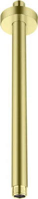 Produktbild von Brausearm Wandarm Duschkopfarm Deckenanschluss Gold gebürstet 1/2" 30 cm