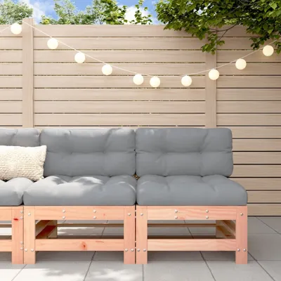 Produktbild von [Home] Mittelsofas mit Kissen 2 Stk. Massivholz Douglasie , Neue Mode 2024 im häuslichen Leben