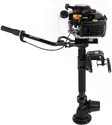 Produktbild von Aussenborder Bootsmotor 4PS 4 Takt Schlauchboot Motor Trolling Boot Außenbordmotor 55CC CDI Wasserkühlt Fischerboot Benzinmotor für Boote, Kajaks, Kanus & Schlauchboote