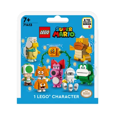 Productafbeelding van LEGO 71413 Super Mario Karakterpakket - Serie 6, verzamelbare verrassingsfiguren voor kinderen, combineerbaar met het startpakket voor meer speelopties (1 stijl - willekeurig geselecteerd exemplaar)