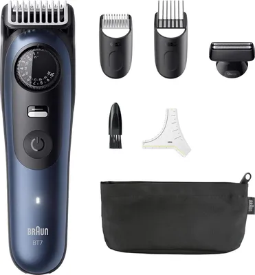 Produktbild von Braun BeardTrimmer 7 BT7520 Akku 40 2 cm Nass & Trocken Schwarz, Blau