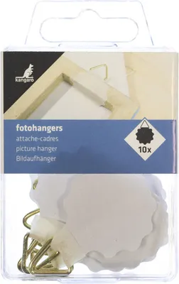 Obrázek produktu pro kangaro  K-26401  kangaro Bildaufhänger, Durchmesser: 30 mm, rund, weiß