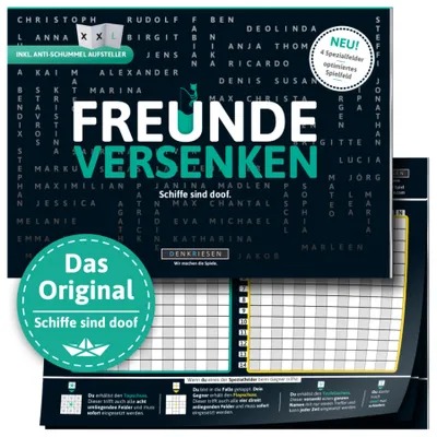 Zdjęcie produktu dla Pegasus FREUNDE VERSENKEN – Schiffe sind doof, Gra planszowa, Strategia, 10 lat(a)