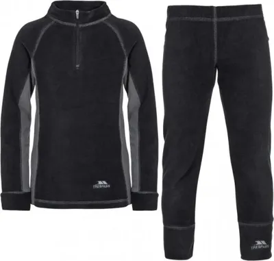 Produktbild von Trespass Bubbles Funktionsunterwäsche-set Schwarz 3-4 Years Jungen Schwarz 3-4 Years