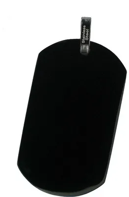 Produktbild von Akzent Edelstahlanhänger in Schwarz, Breite: 22 mm / Höhe: 38 mm