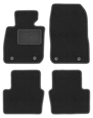 Immagine prodotto di Tappetini in moquette per Mazda CX-3 2015- (crossover) – set 4 pezzi, grigio grafite, su misura – Wielganizator LUX