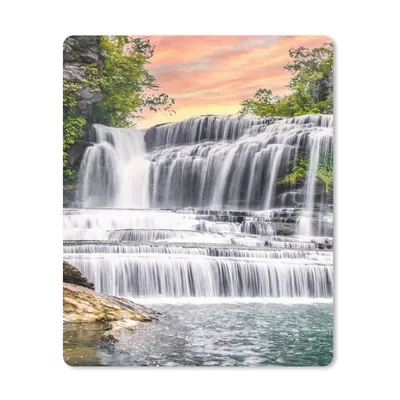 Produktbild von MuchoWow® Mauspad Mousepad Wasserfall - Wasser - Steine - Pflanzen - Natur 30x40 cm - Mousepads - Maus Mat - Pad - Mausunterlage - Mausmatten
