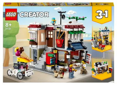 Produktbild von LEGO 31131 Creator Nudelladen, Fahrradladen und Spielhalle, 3in1