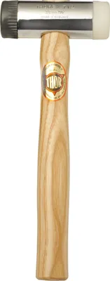Produktbild von THOREX Hammer mit Nylon Einsätze, Rund (Ø) 38 mm, 675 g, mit Holzstiel