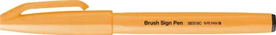 Image de PentelArts Stylo fibre Brush Sign Pen SES15 orange fluo
