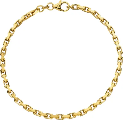 Produktbild von JOBO Ankerarmband 585 Gold Gelbgold diamantiert 21 cm Armband Goldarmband