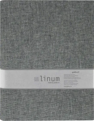 Image de Goldbuch Classeur A4 Linum Gris Lin Mécanisme à 4 anneaux