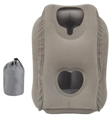 Produktbild von STUNQ® Aufblasbares Nackenkissen – Reisekissen Nackenrolle für Flugzeug, Auto, Büro & Schlafzimmer, ergonomisches Stützkissen
