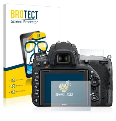 Produktbild von 2x Für Nikon D750 Schutzfolie BROTECT Displayschutz Display Schutz Folie Klar Transparent