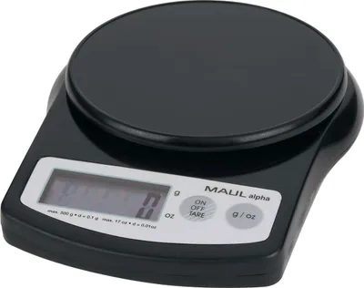 Produktbild von MAUL Präzisionswaage MAULalpha 0,5 kg Batterie schwarz