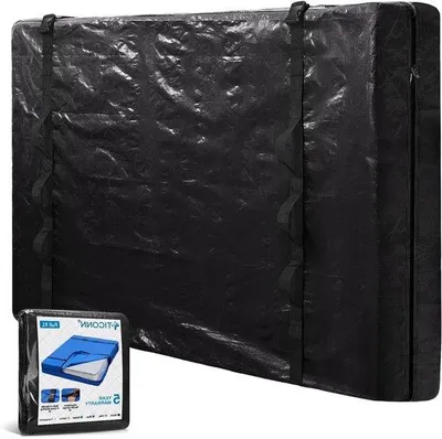 Produktbild von XL-Schwarze Transportmatratze mit verstellbaren Gurtteilen.