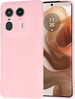 Produktbild von Techsuit Soft Flex Back Cover Hülle für Motorola Edge 50 Ultra - Kreide-Rosa