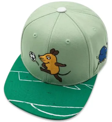 Koaa Snapback Cap "Die Maus- Fußball" in grün
