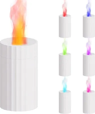 Immagine prodotto di Mini umidificatore da 100 ml, con luce che cambia colore, per casa, ufficio, camera da letto, bianco