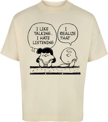 Produktbild von Peanuts Oversize T-Shirt Herren Charlie Brown und Lucy - Oversize natur 3XL