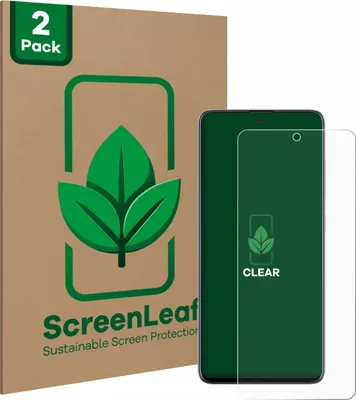 Produktbild von 2x ScreenLeaf Schutzfolie für Samsung Galaxy A51 nachhaltiger Displayschutz Display Schutz Folie Klar Transparent