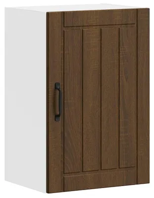 Image de vidaXL Armoire de cuisine suspendue Lucca brun imitation chêne Matériau dérivé du bois