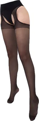 Produktbild von Damen Strumpfhose in Strapslook LOVE 20 DEN nero-4 (L)(42-44)