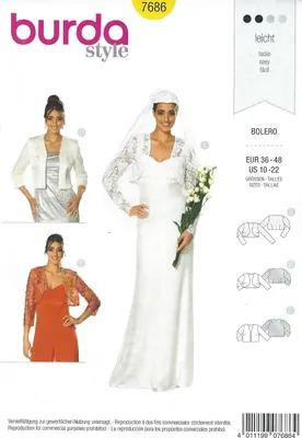 Image de Patron Burda 7686 - Boléro