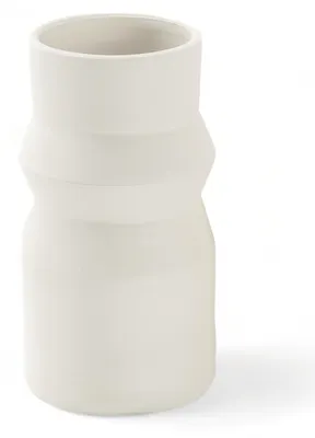 Produktbild von Handgefertigte Weiße Keramische Vase für Trockenblumen (20 cm)