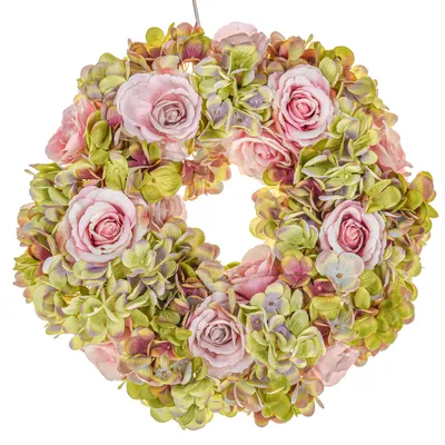 Immagine prodotto di Artificiale con Fiori di Rose e Ortensie
