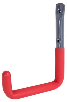Produktbild von Alberts Wandhaken | grau, mit roter Gummierung | Durchmesser Ø18 mm | 215 x 153 mm | 5er Set