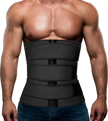 Produktbild von Trainings-Taillentrainer für Herren, Neopren, Korsett, Sauna, Schweißtrimmer, Bauch mit Gürtel abnehmen,(L)