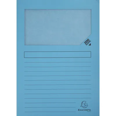 Produktbild von Exacompta 8x Pack 50 dehnbaren Fenstermappen, A4, plastikfrei, sortiert, 50550E