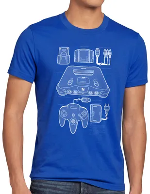 Produktbild von A.N.T. 64 Bit Retro Gamer Herren T-Shirt konsole n64 videospiel