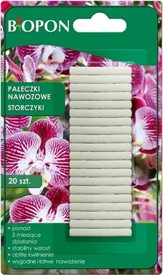 Zdjęcie produktu dla Bopon Pałeczki Nawozowe do Storczyków Nawóz Długodziałający 20szt