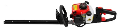 Produktbild von Benzin Heckenschere - 2-Takt Strauch- und Rasentrimmer - 22,5 cm³ 0,9 PS - Doppelseitiges Messer - Kabellos - Rot