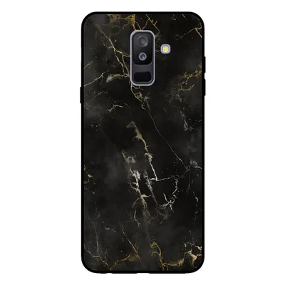 Obrázok produktu pre Smartphonica Puzdro na telefón pre Samsung Galaxy A6 Plus 2018 s mramorovou potlačou - TPU zadný kryt puzdro mramorový dizajn - čierne