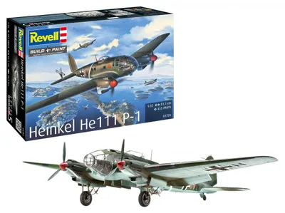 Productafbeelding van Revell 03755 - 1/32 Heinkel He 111 P-1 - Nieuw