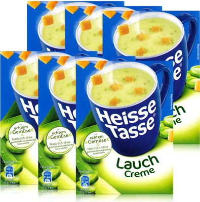 Produktbild von Heisse Tasse Lauch Creme mit Croûtons 3 Beutel á 17,6g (6er Pack)