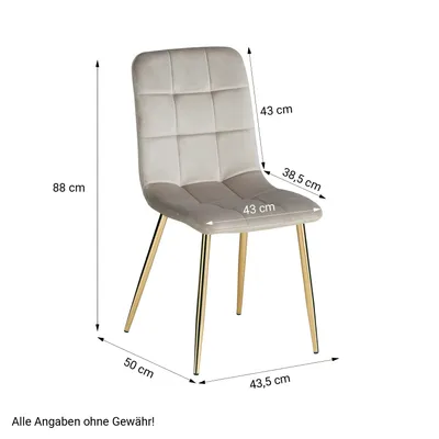 Produktbild von Homestyle4u Esstisch mit 2 Stühle Set Essgruppe mit 2 Stühlen hell Weiß 90x60 Samt Küchentisch Esszimmergruppe