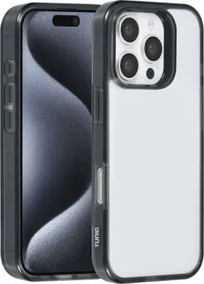 Immagine prodotto di Custodia posteriore TUNIQ per iPhone 16 Pro - Silicone - Nero
