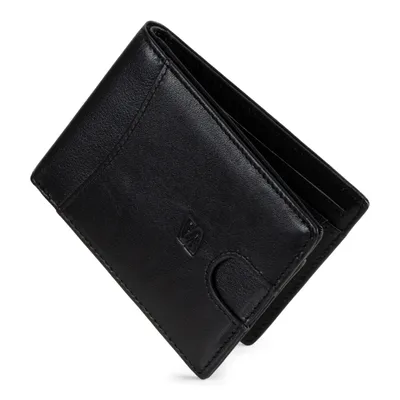 Obrázok produktu pre SERASAR | Peňaženka [Clever] z Leather | Farba: Čierna bez vrecka na mince | Dĺžka: 12.5cm