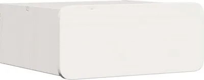 Image de Table de chevet Blanc 39 x 34 x 16,5 cm Bois massif en pin